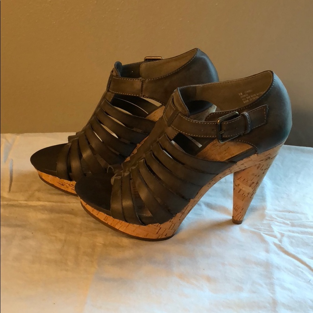 Mia cork bottomed heels